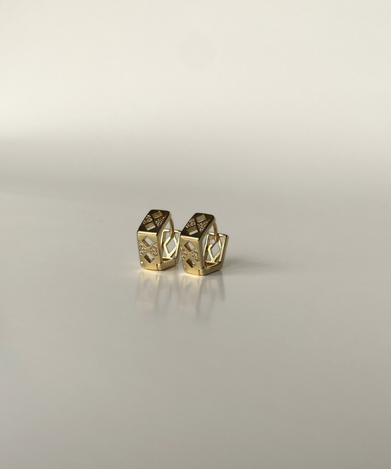 KÖŞELİ GOLD KÜPE